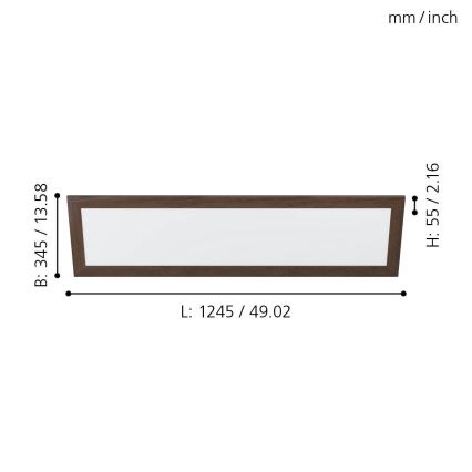 Eglo - LED Plafond Lamp LED/32W/230V 345x1245 mm