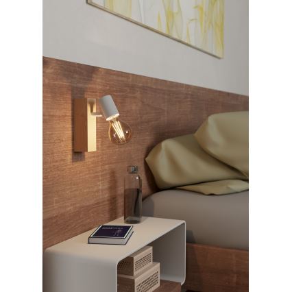 Eglo - Wandspot TOWNSHEND 1xE27/10W/230V - FSC gecertificeerd