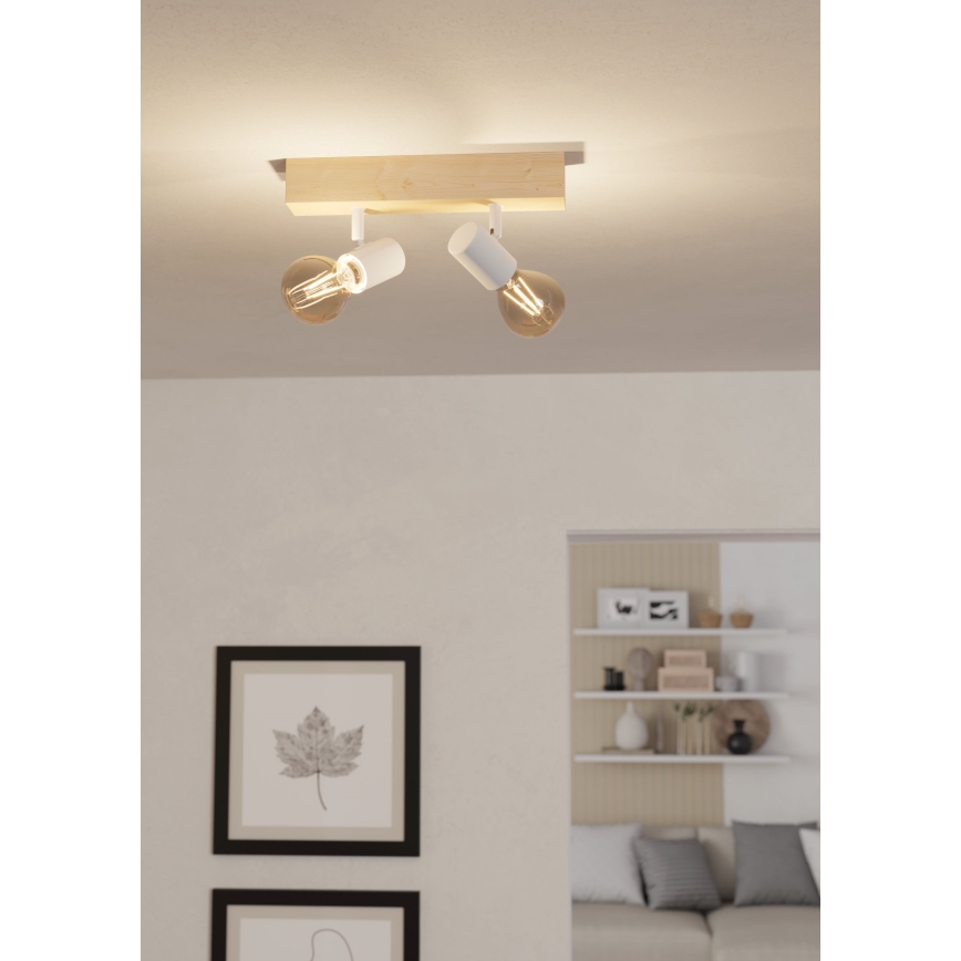 Eglo - Spot TOWNSHEND 2xE27/60W/230V - FSC gecertificeerd