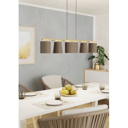 Eglo 99487 - Kroonluchter aan kabel ALMEIDA 5xE14/40W/230V