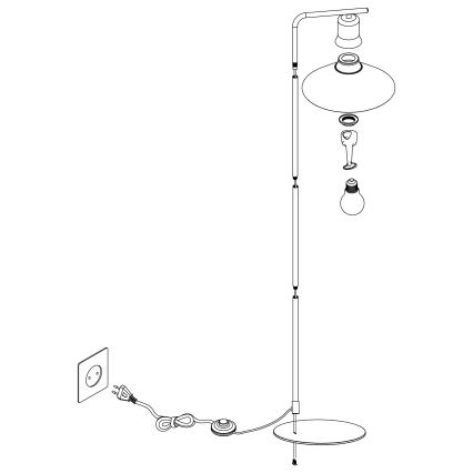 Eglo - Staande Lamp 1xE27/28W/230V