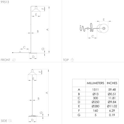 Eglo - Staande Lamp 1xE27/28W/230V