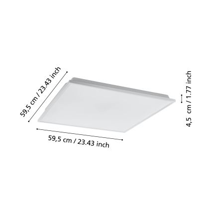 Eglo - Dimbare LED Plafond Lamp LED/31,8W/230V 2700-6500K ZigBee