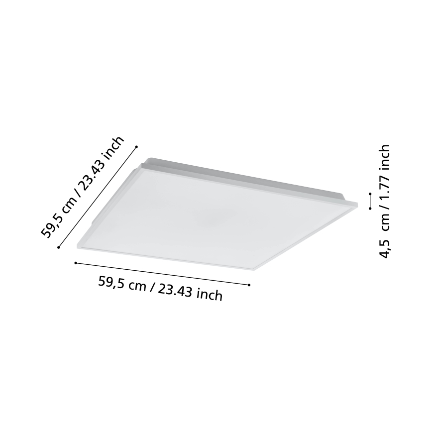 Eglo - Dimbare LED Plafond Lamp LED/31,8W/230V 2700-6500K ZigBee