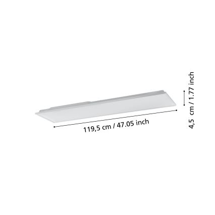 Eglo - Dimbare LED Plafond Lamp LED/31,5W/230V 2700-6500K ZigBee