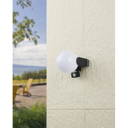 Eglo 99573 - Buitenmuurlamp met sensor RUBIO 1xE27/15W/230V IP44