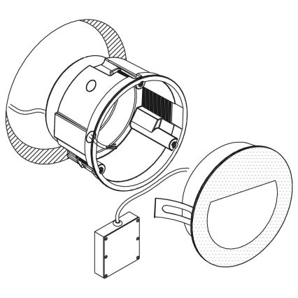 Eglo - LED Inbouw Lamp voor Buiten LED/2,5W/230V IP65 wit