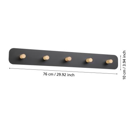 Eglo - LED Wandhanger met een licht LED/18W/230V