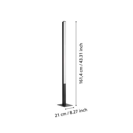 Eglo - Dimbare Staande LED RGBW Lamp LED/35W/230V 2700-6500K ZigBee