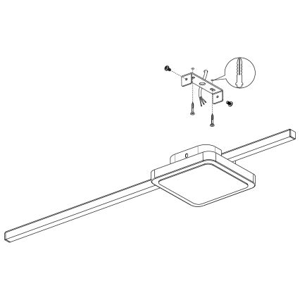 Eglo 99607 - LED-plafondlamp SARGINTO LED/6,3W/230V + LED/5,4W