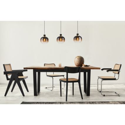 Eglo - Hanglamp aan kabel 3xE27/40W/230V bruin