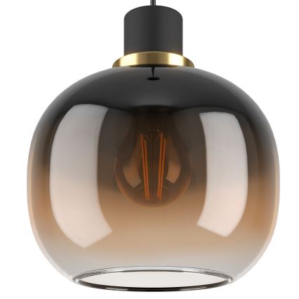 Eglo - Hanglamp aan kabel 3xE27/40W/230V bruin