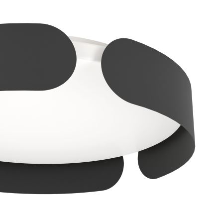 Eglo - LED-plafondlamp LED/20W/230V Ø 37 cm zwart