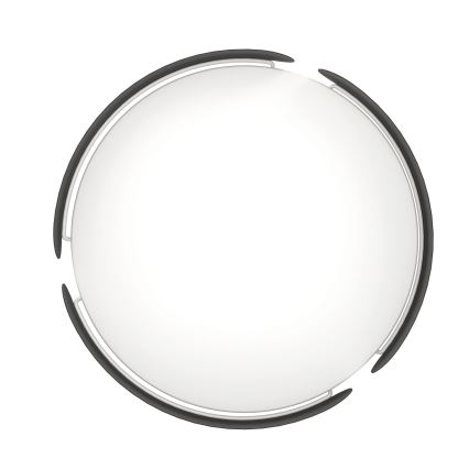Eglo - LED-plafondlamp LED/20W/230V Ø 37 cm zwart