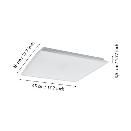 Eglo - Dimbare LED Plafond Lamp LED/22W/230V 2700-6500K ZigBee