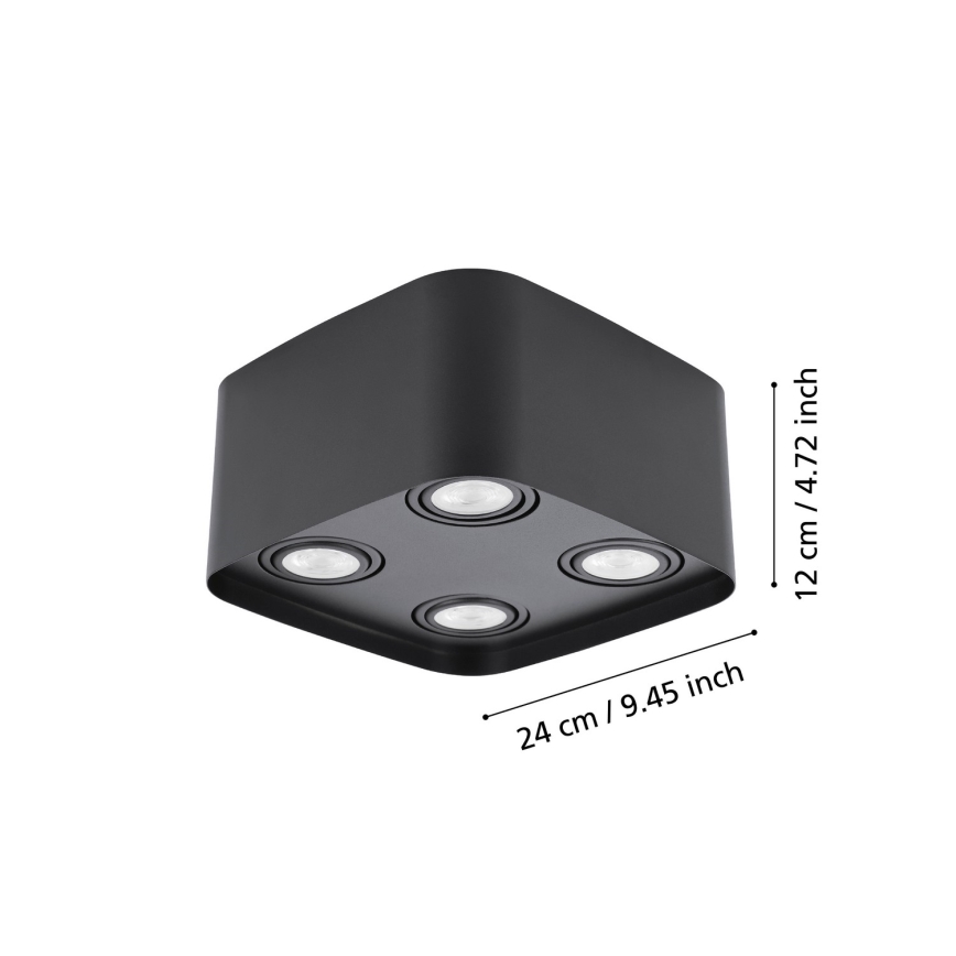 Eglo - Dimbare LED RGBW Spot 4xGU10/5W/230V ZigBee