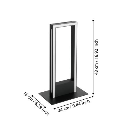 Eglo - Dimbare LED tafellamp LED/16W/230V 2700-6500K