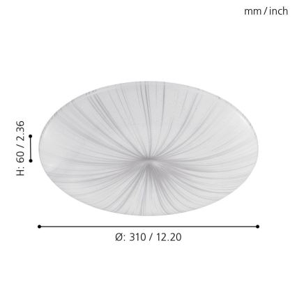 LED Plafond Lamp NIEVES LED/10W/230V