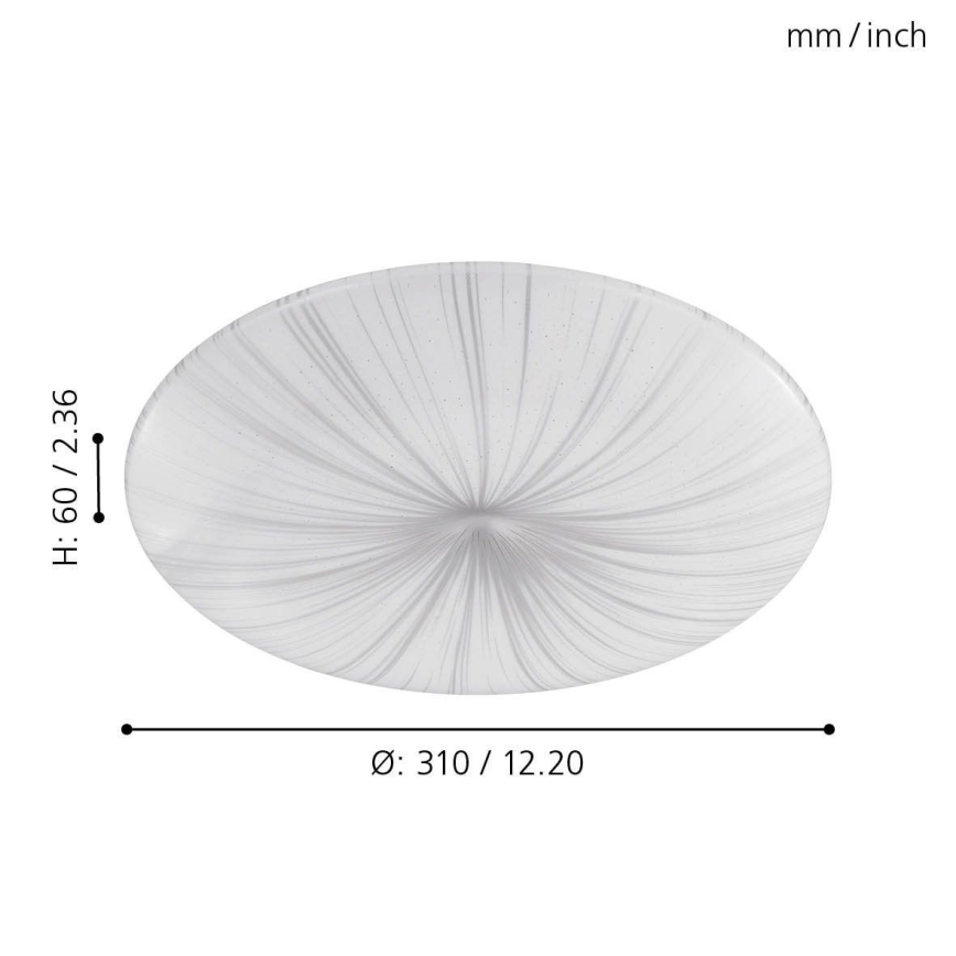 LED Plafond Lamp NIEVES LED/10W/230V