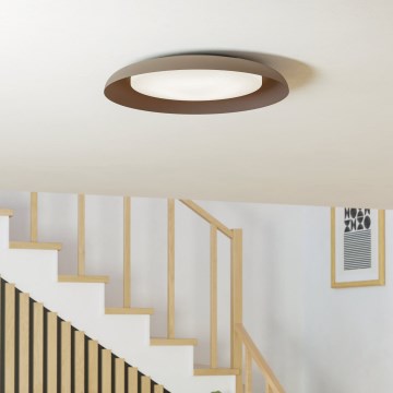 Eglo 99704 - LED plafondlamp PENJAMO LED/17,1W/230V bruin