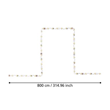Eglo - LED Strip  8m LED/43,2W/24/230V 3000K