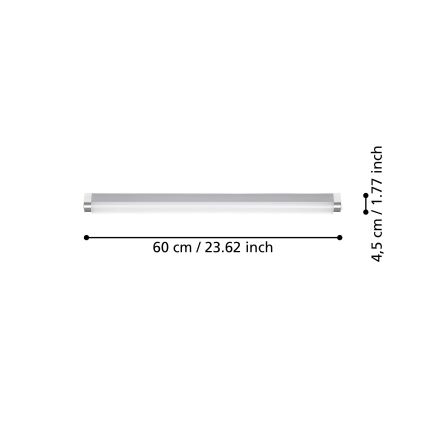 Eglo - LED Badkamer spiegelverlichting LED/15,5W/230V IP44 60 cm