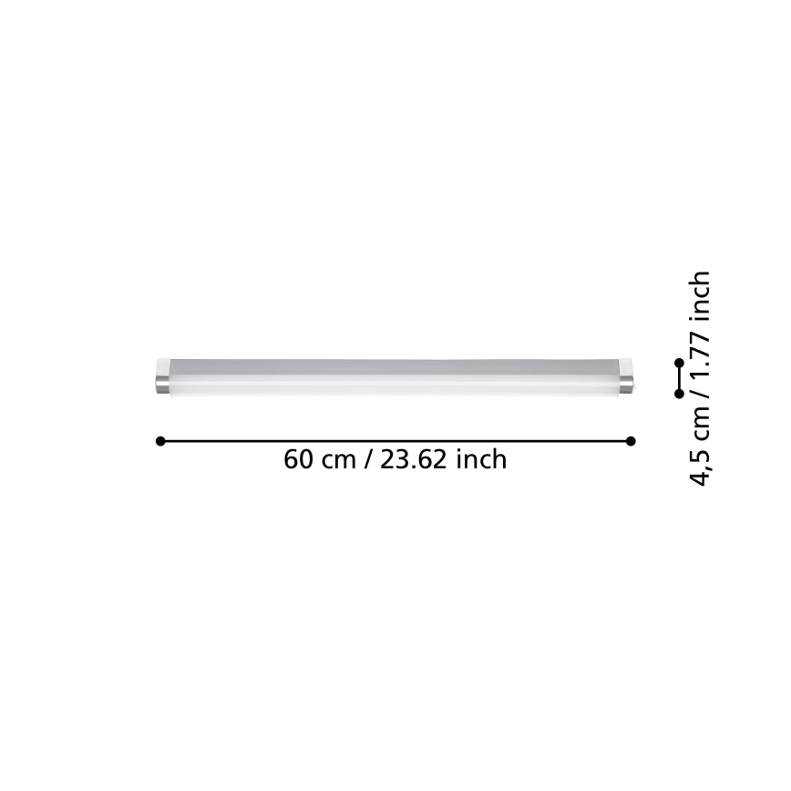 Eglo - LED Badkamer spiegelverlichting LED/15,5W/230V IP44 60 cm