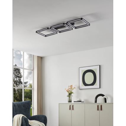 Eglo - LED plafondlamp 3xLED/11,2W/230V zwart