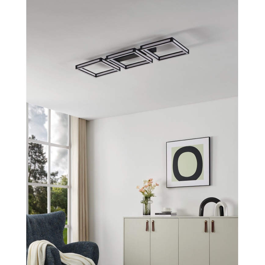 Eglo - LED plafondlamp 3xLED/11,2W/230V zwart