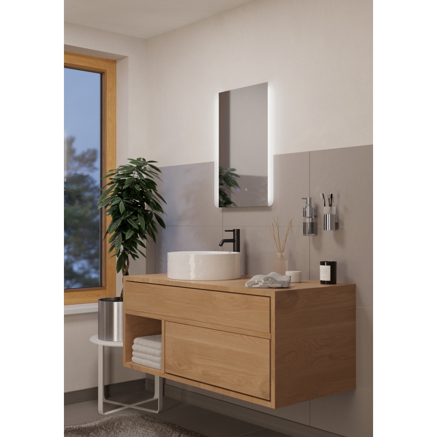 Eglo - LED Badkamer verwarmde wand spiegel met een achtergrondverlichting LED/28W/230V IP44