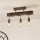 Eglo - Aan plafond gevestigde hanglamp TOWNSHEND 3xE27/60W/230V