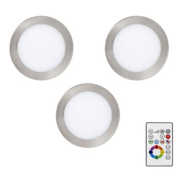 Eglo - ADA 3x LED RGBW dimbaar inbouwspot TINUS 4,8W/230V + afstandsbediening