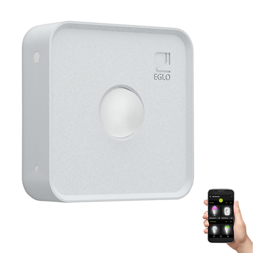 Eglo - Bewegingsmelder voor buiten CONNECT SENSOR 12 m 3xAA wit IP44