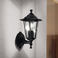 EGLO - Buiten wandlamp 1xE27/60W zwart