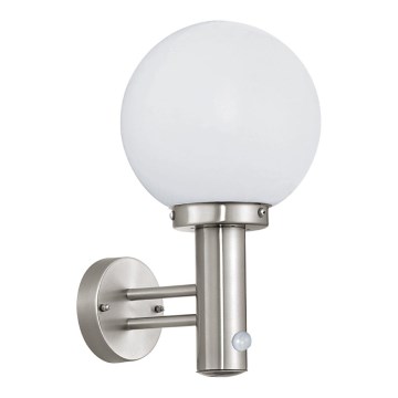 Eglo - Buitenlamp met sensor 1xE27/60W/230V IP44