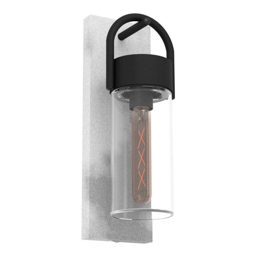 Eglo - Buitenwandlamp 1xE27/28W/230V IP44 grijs