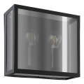 Eglo - Buitenwandlamp 2xE27/40W/230V IP44 zwart