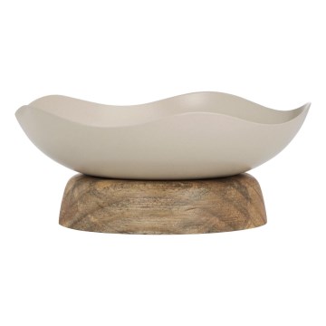 Eglo - Decoratief dienblad diameter 14,5 cm beige