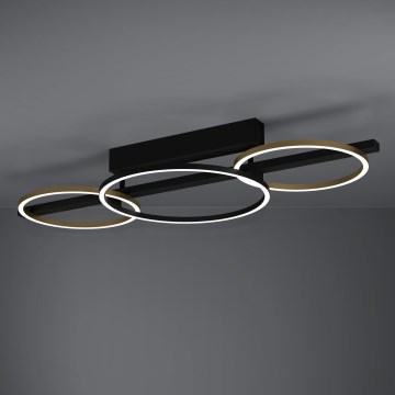 Eglo - Dimbare LED bevestigde hanglamp 2xLED/12,5W/230V + LED/15,5W 3000K zwart