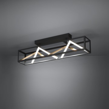 Eglo - Dimbare LED bevestigde hanglamp LED/45W/230V 2700-6500K zwart/goud + afstandsbediening