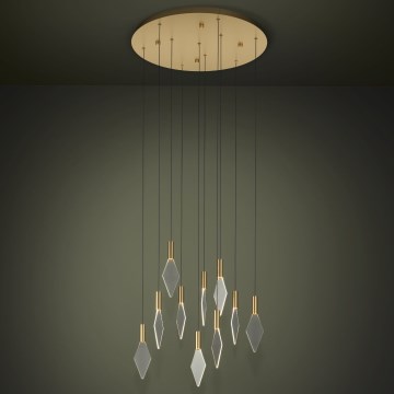 Eglo - Dimbare LED hanglamp aan een koord 10xLED/3W/230V 3000K diameter 58 cm goud