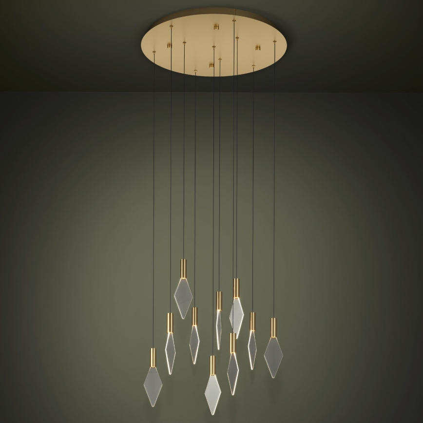 Eglo - Dimbare LED hanglamp aan een koord 10xLED/3W/230V 3000K diameter 58 cm goud