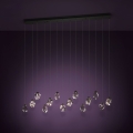 Eglo - Dimbare LED hanglamp aan een koord 14xLED/3W/230V 3000K zwart/doorzichtig