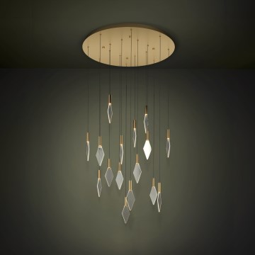 Eglo - Dimbare LED hanglamp aan een koord 16xLED/3,3W/230V 3000K diameter 78 cm goud