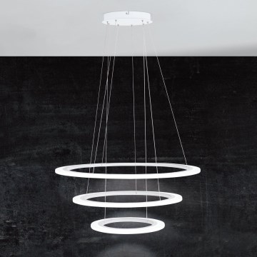 Eglo - Dimbare LED hanglamp aan een koord 1xLED/45W/230V + 1xLED/33W + 1xLED/19,5W