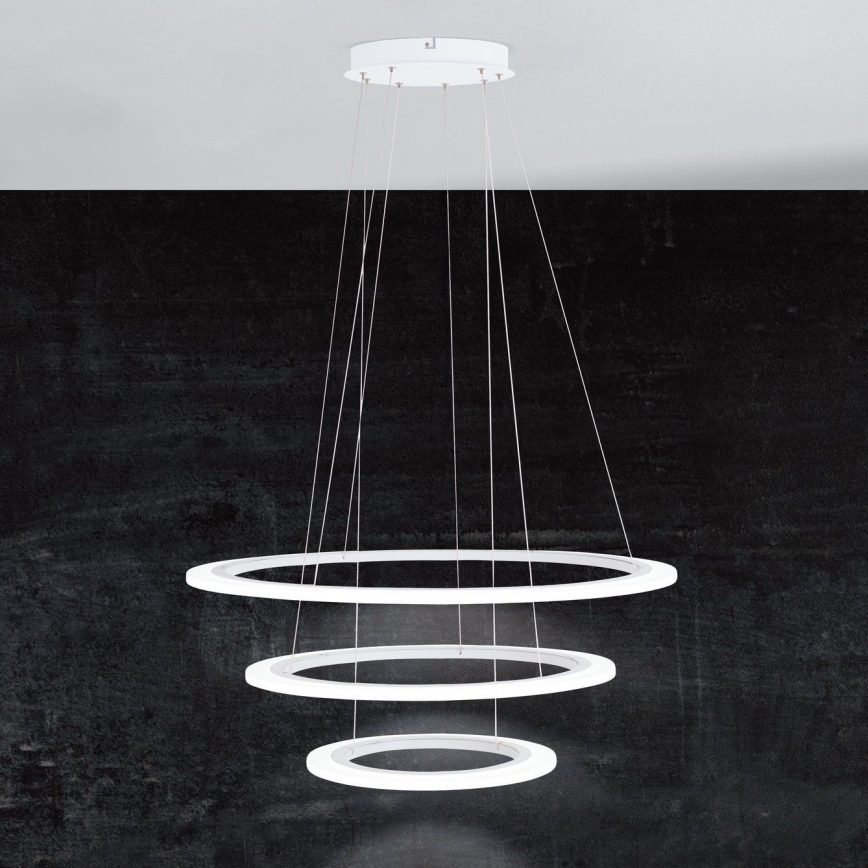 Eglo - Dimbare LED hanglamp aan een koord 1xLED/45W/230V + 1xLED/33W + 1xLED/19,5W