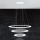 Eglo - Dimbare LED hanglamp aan een koord 1xLED/45W/230V + 1xLED/33W + 1xLED/19,5W