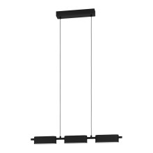Eglo - Dimbare LED Hanglamp aan een koord 3xLED/6,7W/230V zwart