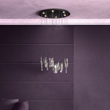Eglo - Dimbare LED hanglamp aan een koord 6xLED/4,2W/230V 3000K doorzichtig