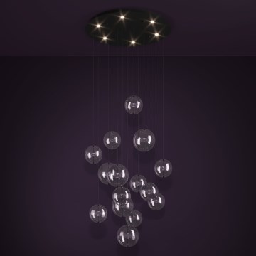Eglo - Dimbare LED hanglamp aan een koord 6xLED/4,2W/230V 3000K doorzichtig